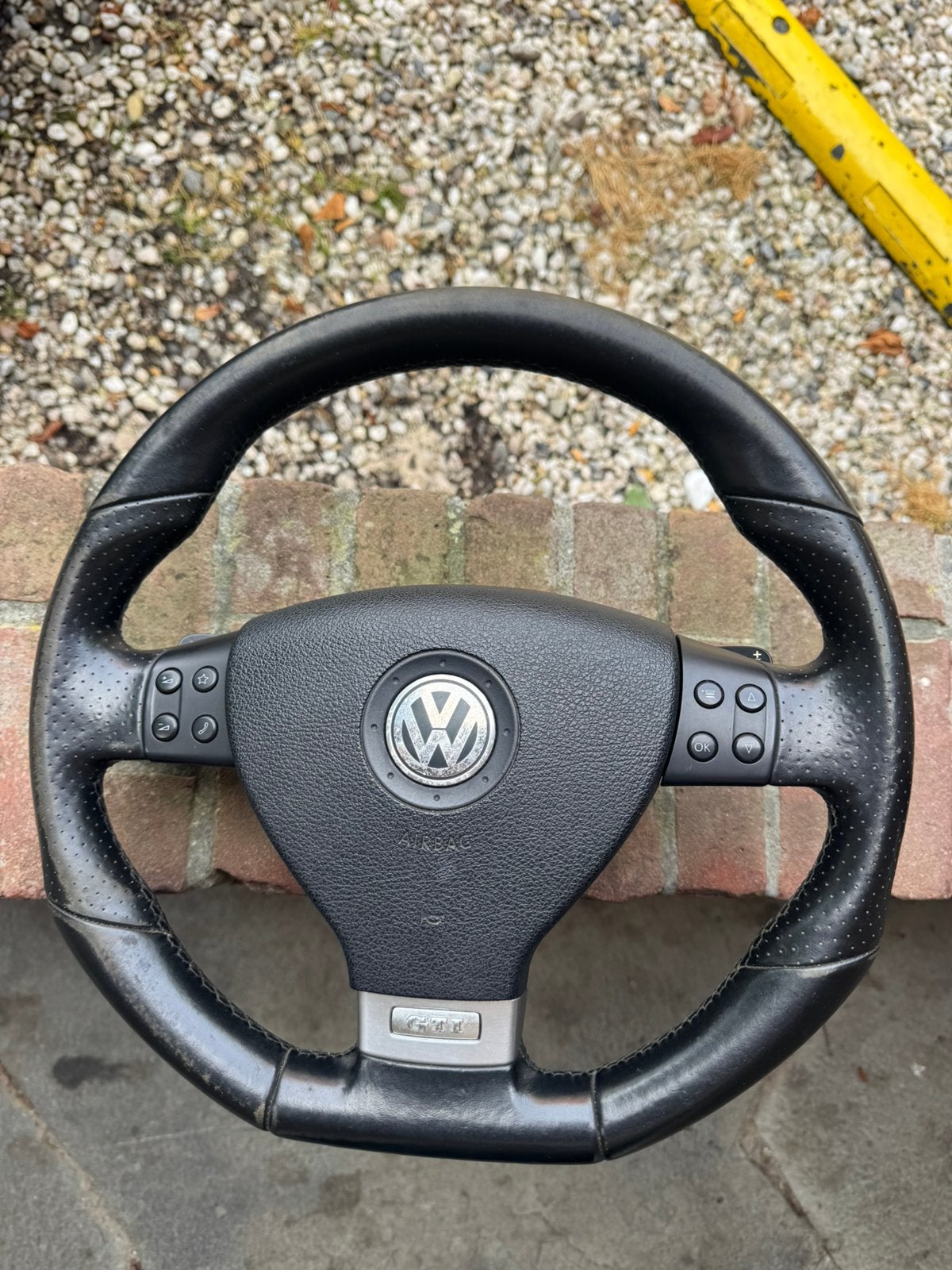 Golf 5 GTI Stuur met Airbag, DSG Flippers en Bediening, Ophalen of Verzenden, Gebruikt, Volkswagen