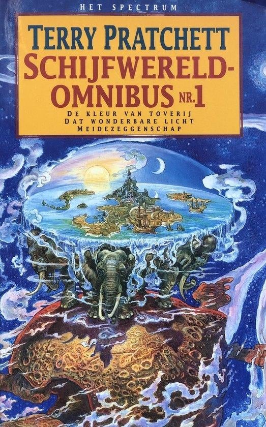 Terry Prachett- Omnibus Schijfwereld deel 1 en deel 2, Boeken, Verzenden, Gelezen