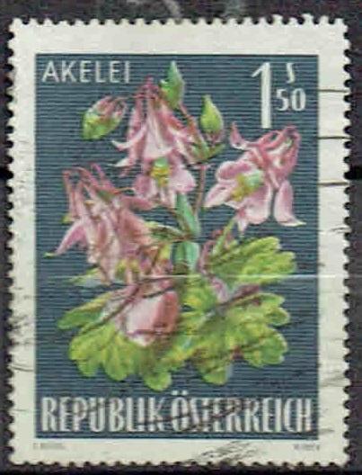 Oostenrijk 1966 Alpen Bloemen, Verzenden, Gestempeld, Dier of Natuur