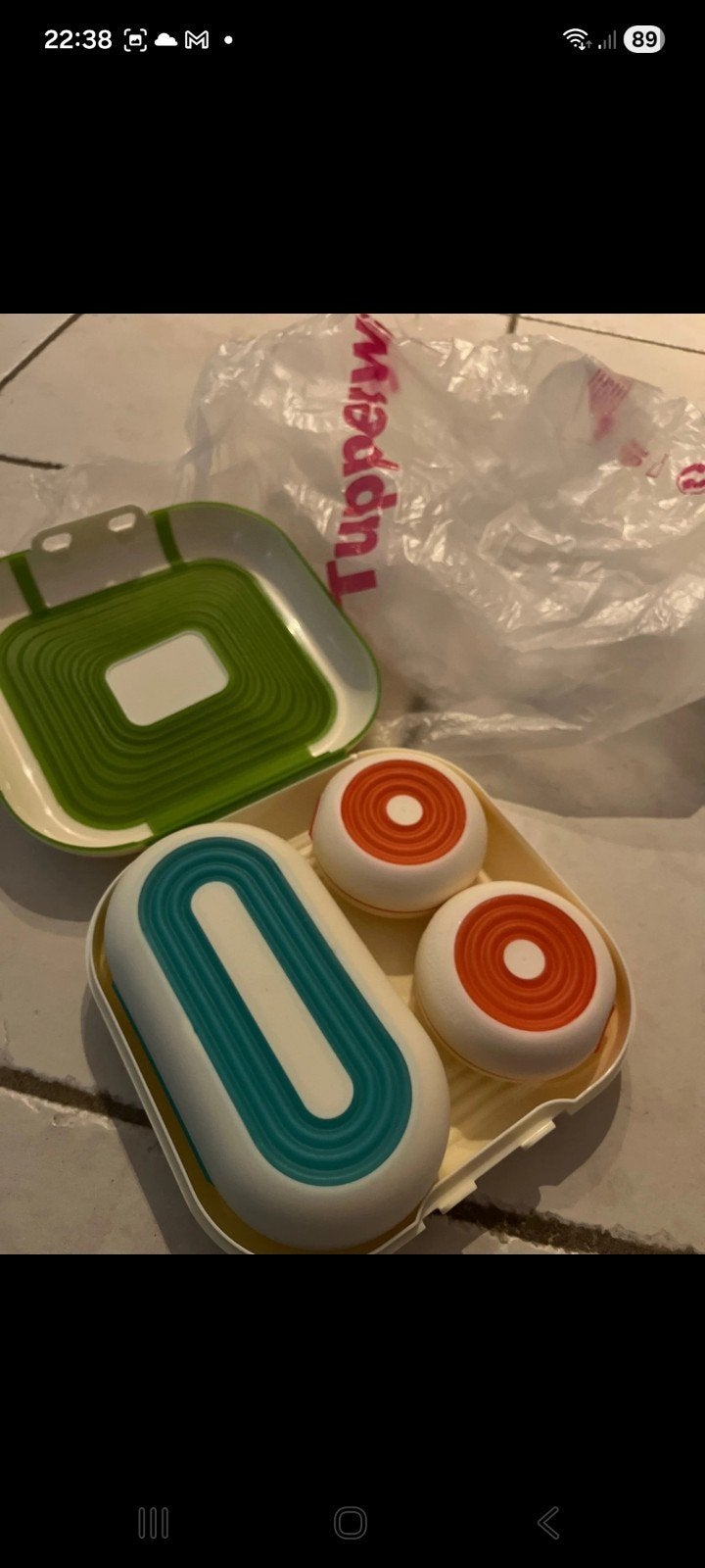 Nieuwe Tupperware set: lunchbox en snackdoosjes, Ophalen of Verzenden, Nieuw, Groen, Bak of Kom