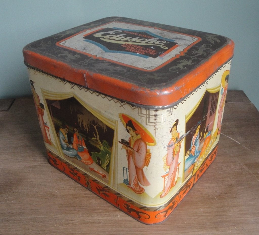 OUD BROCANT "EDUSCHO" KOFFIEBLIK, Ophalen of Verzenden
