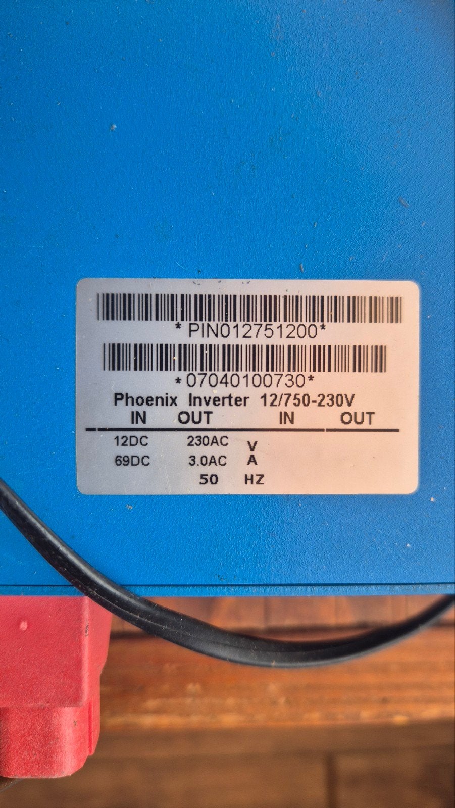 Victron Inverter 12/750-230V, Ophalen, Gebruikt