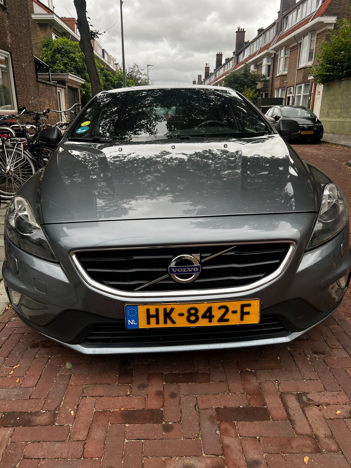 Volvo V40 2.0 D2 2015 Grijs EURO 6, Auto's, Voorwielaandrijving, 4 cilinders, 1969 cc, Origineel Nederlands