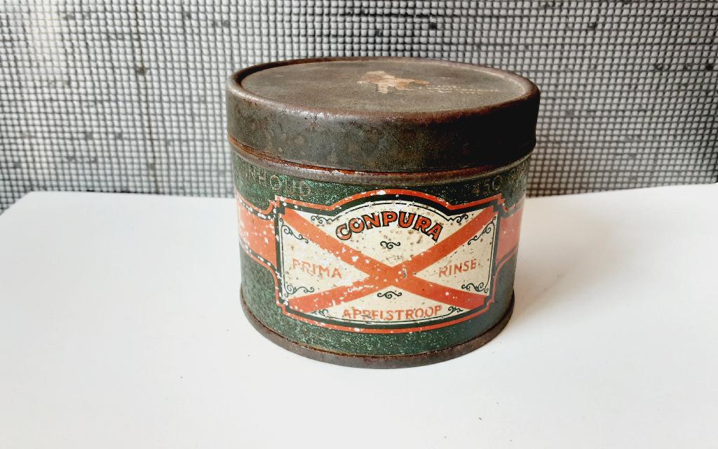 vintage flipje appelstroop blik 450gr, Ophalen of Verzenden, Gebruikt, Overige