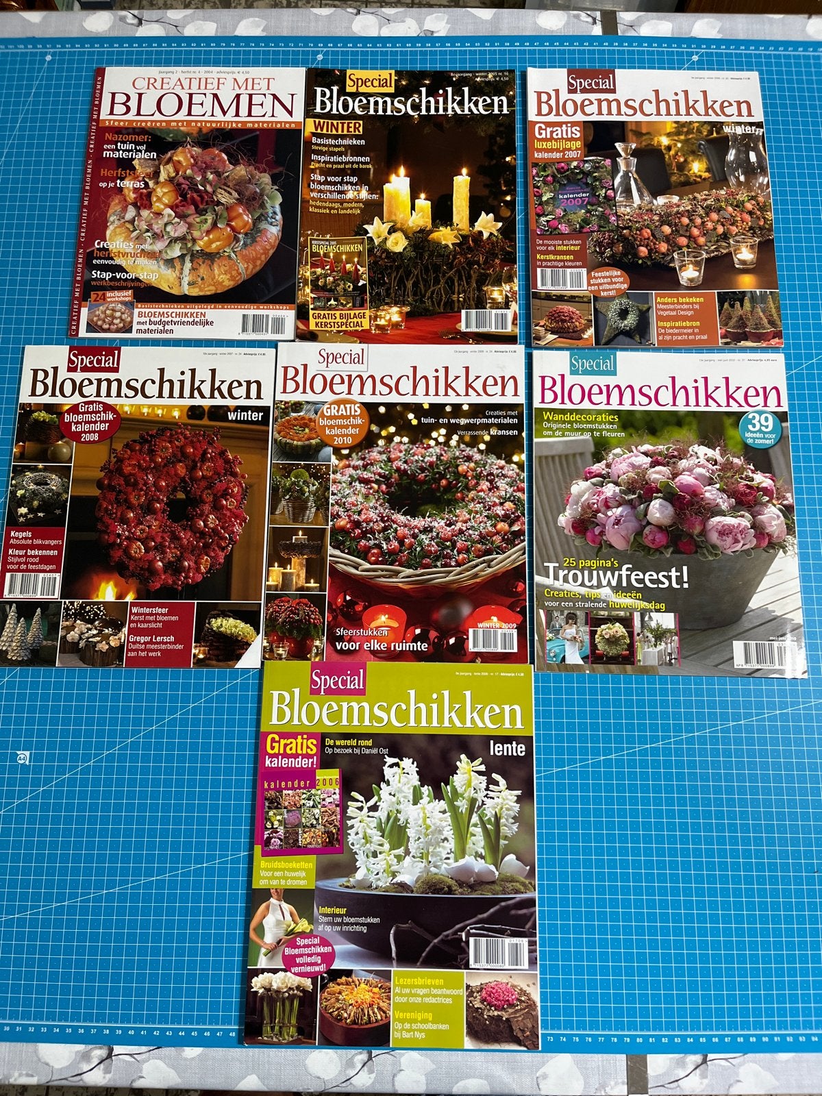 7x Special Bloemschikken Tijdschriften - Diverse Edities, Ophalen of Verzenden, Zo goed als nieuw, Overige typen