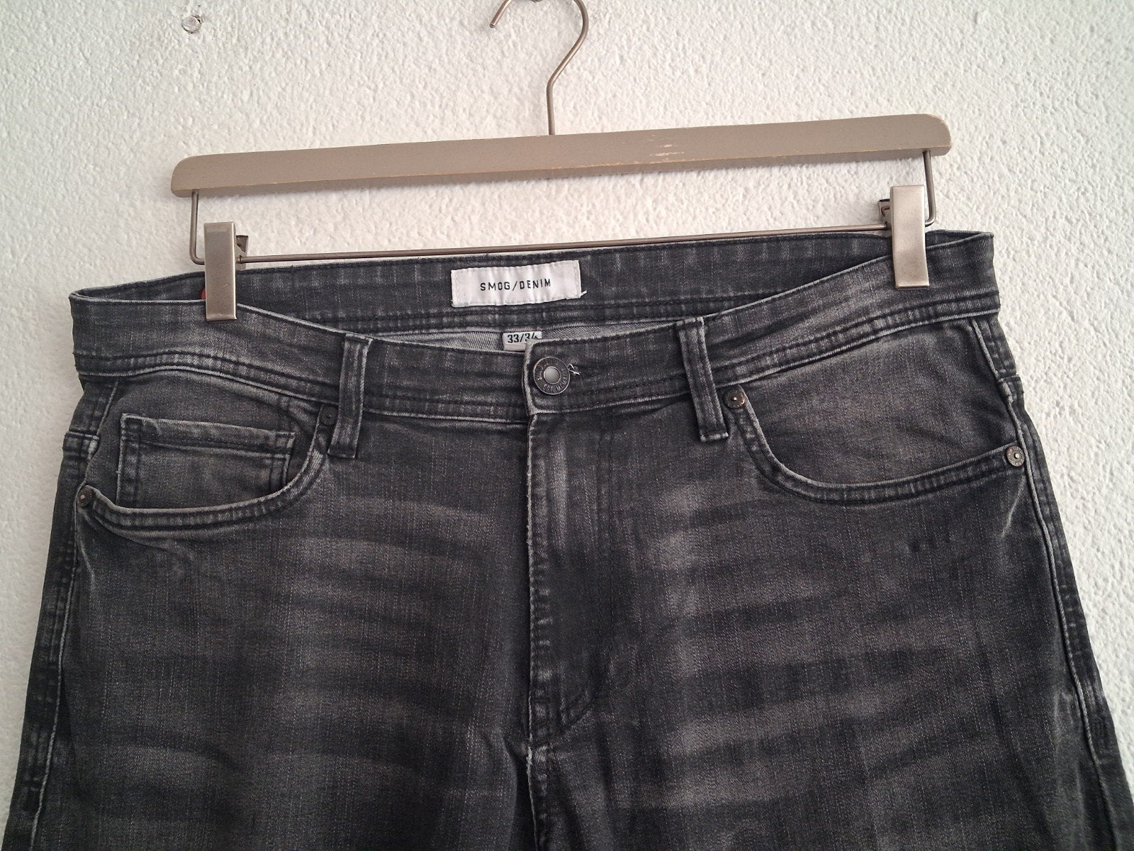 SMOG/DENIM Grijze Jeans W33/34, SMOG/DENIM, Ophalen of Verzenden, Zo goed als nieuw, W33 - W34 (confectie 48/50)
