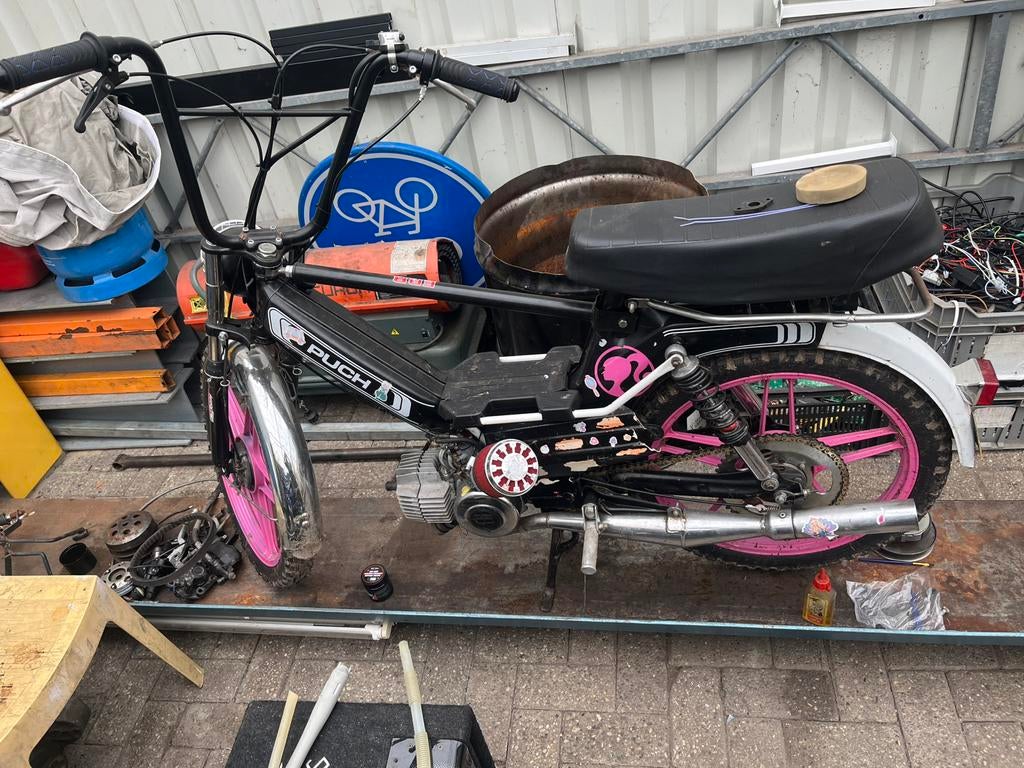 Crosspuch met veel onderdelen, Fietsen en Brommers, Brommers | Puch, Zo goed als nieuw, Overige modellen, Ophalen