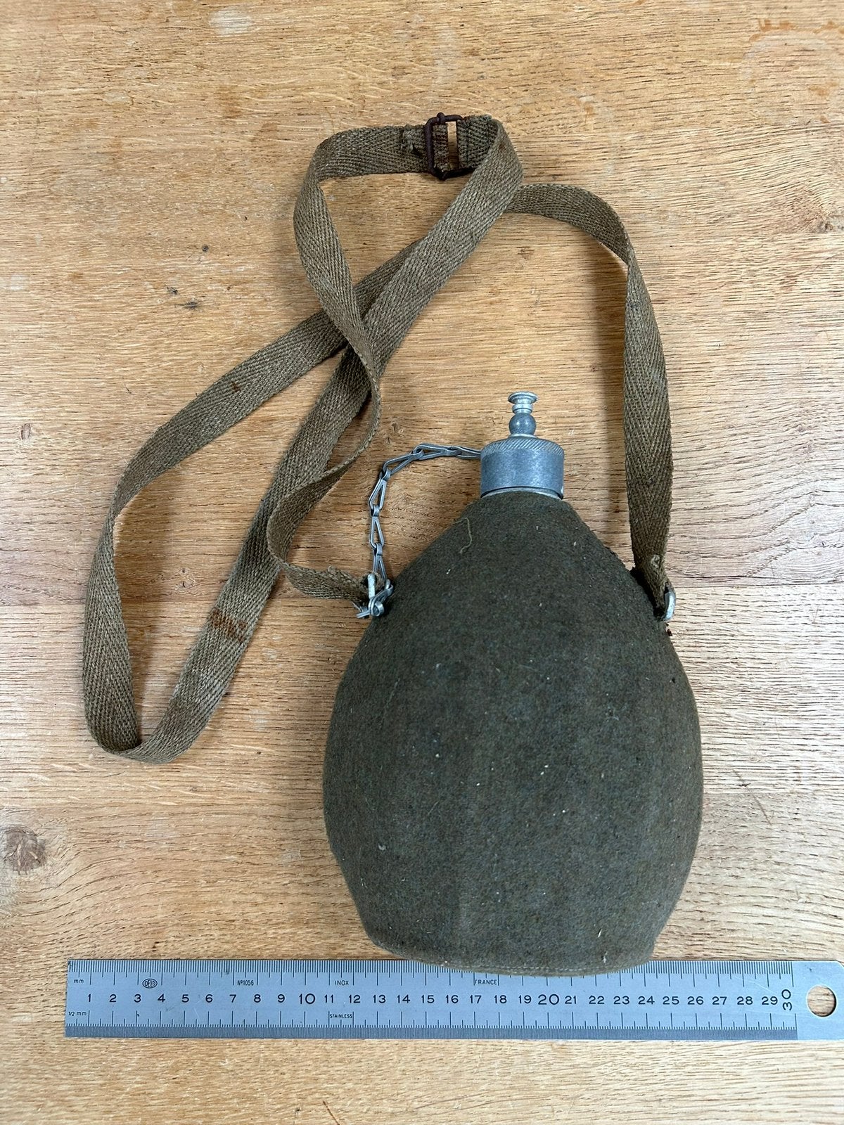 Italiaanse M1933 veldfles WWII, Ophalen of Verzenden, Landmacht, Duitsland, Overige typen