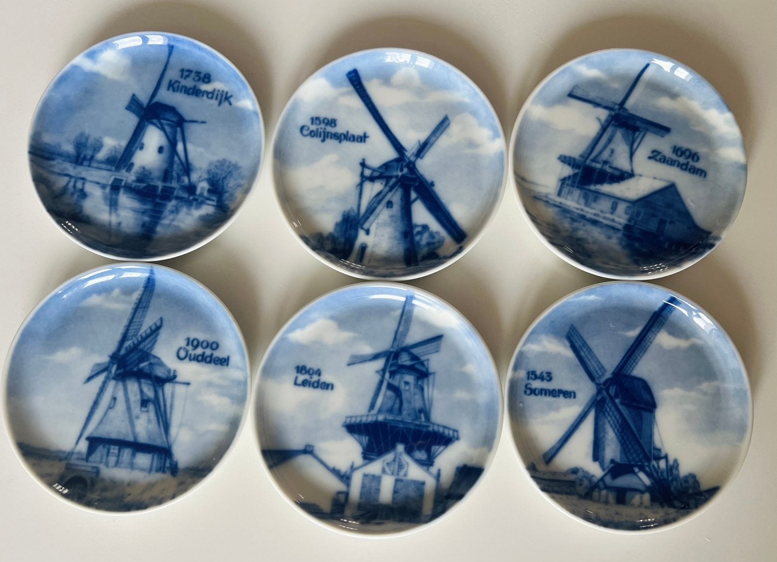 6 porseleinen onderzetters «Holland», Fürstenberg, Ophalen of Verzenden