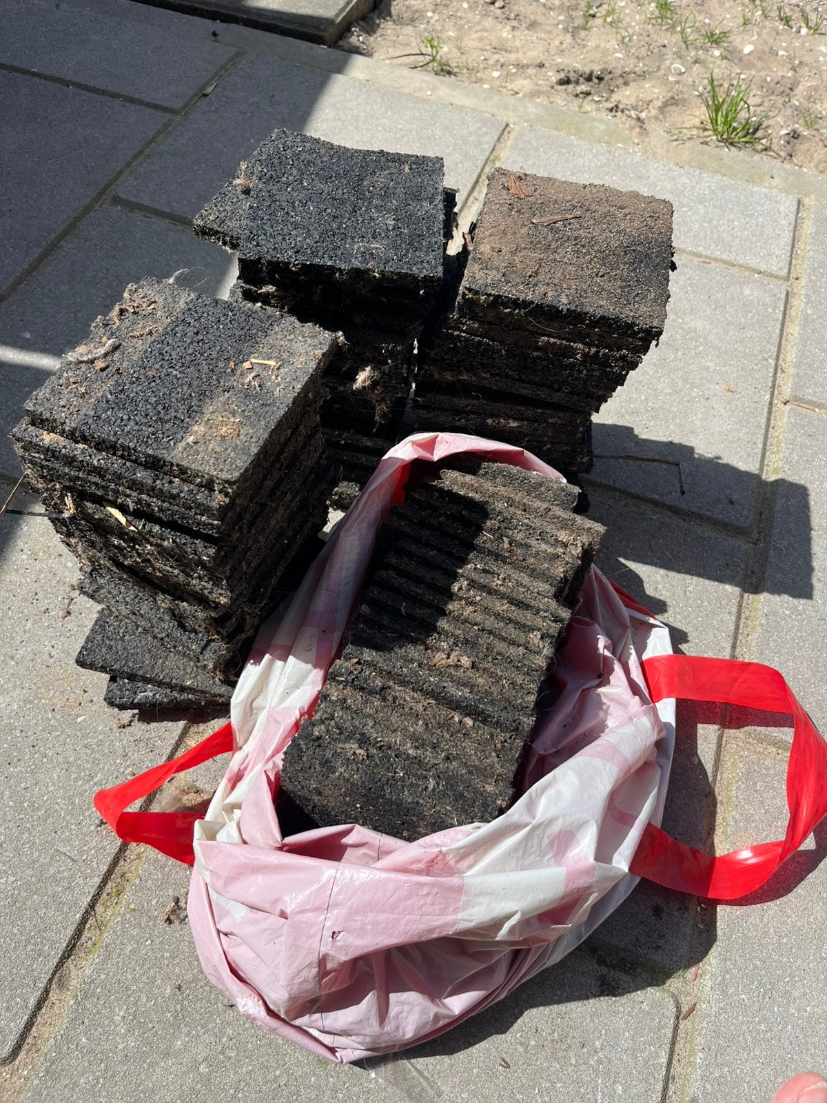 Terrasdragers/ stelplaatjes rubber, Ophalen, Zo goed als nieuw, Overige materialen