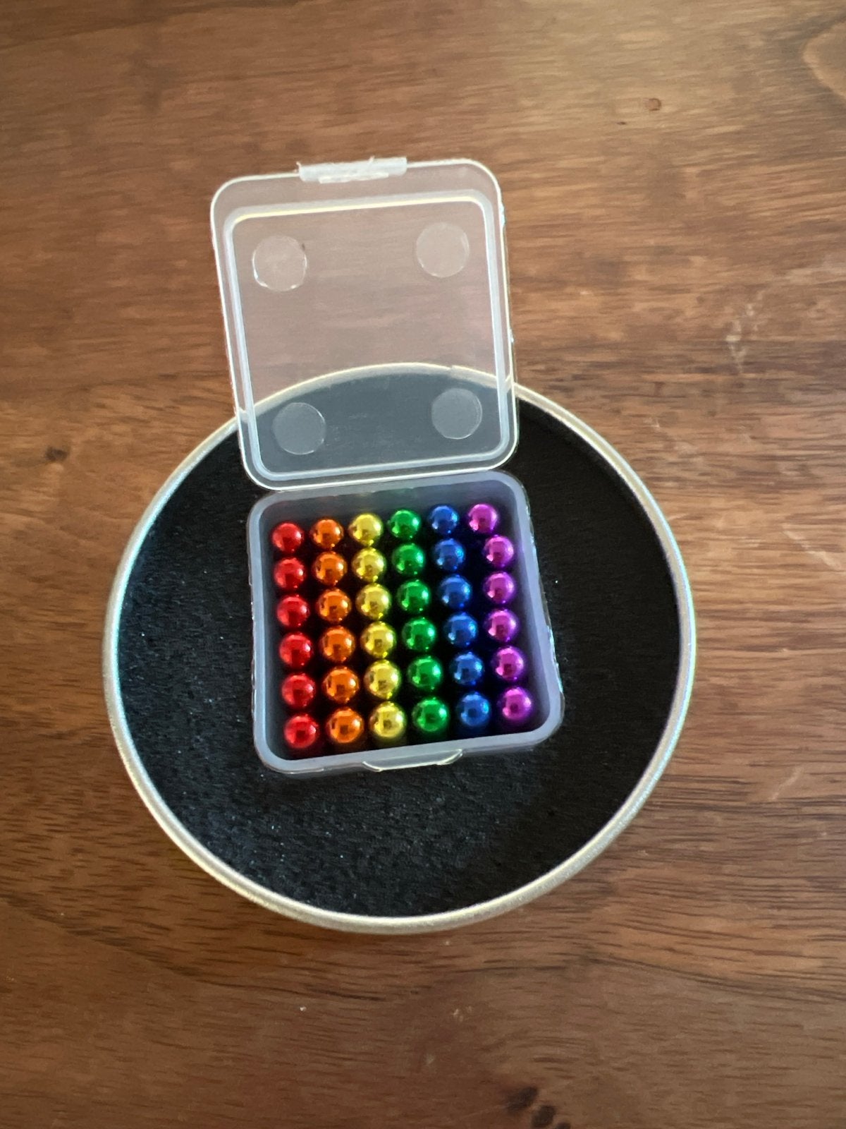 Magnetische Regenboog Balletjes in Blikje - Fidget Speelgoed, Ophalen of Verzenden, Nieuw, Jongen of Meisje