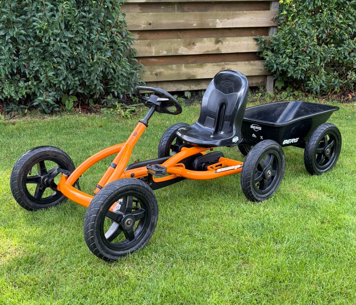Berg Buddy Orange met aanhanger, Kinderen en Baby's, Speelgoed | Buiten | Skelters, Ophalen, Gebruikt, Berg, Vrijloopautomaat