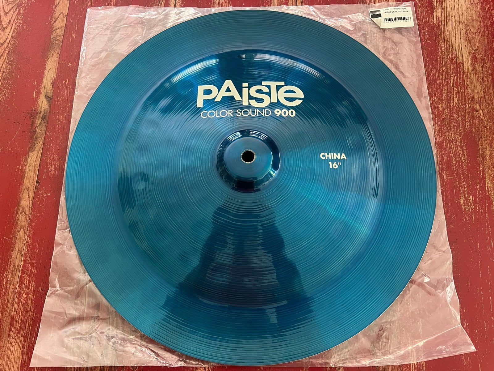 Paiste Colorsound 900 16” China Cimbaal - Blauw, Muziek en Instrumenten, Percussie, Ophalen of Verzenden, Zo goed als nieuw
