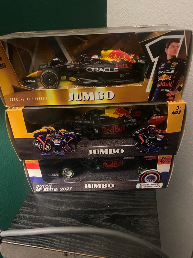 Max verstappen, Hobby en Vrije tijd, Modelauto's | 1:24, Ophalen of Verzenden, Zo goed als nieuw, Bburago