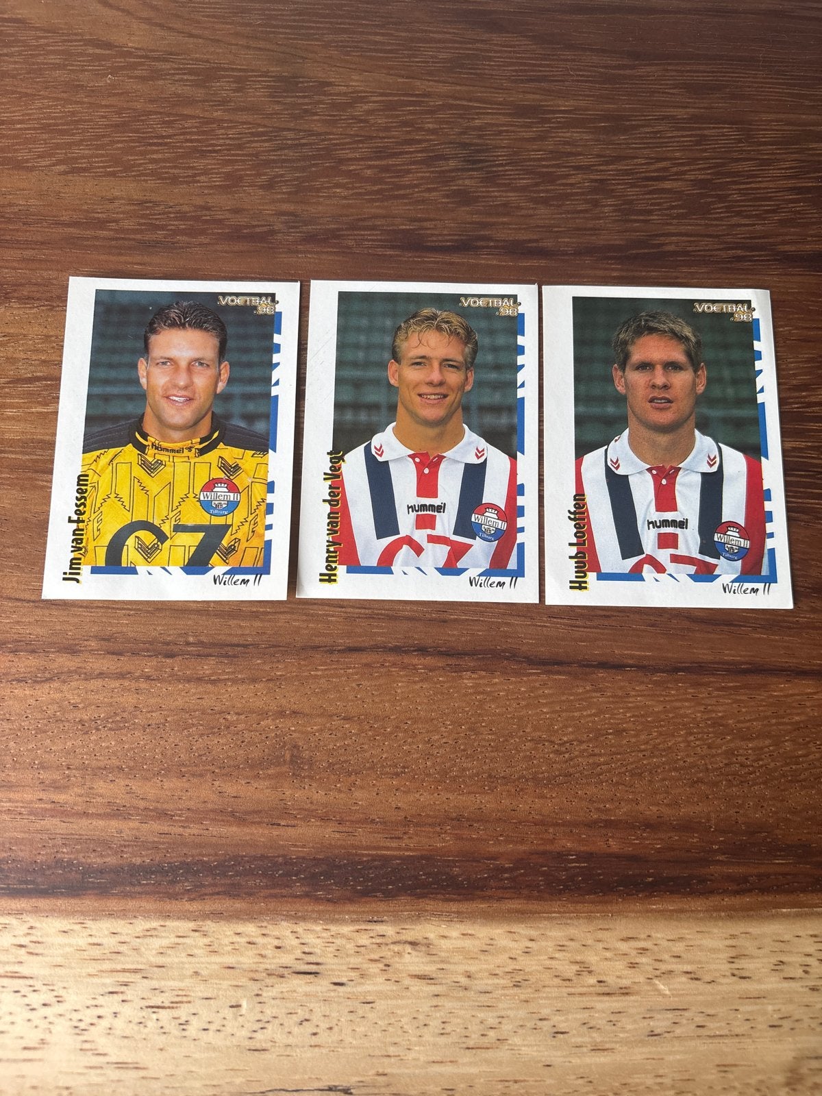 Panini Voetbal '98 Willem II Plaatjes - Jim, Henry, Huub, Ophalen of Verzenden, Zo goed als nieuw, Meerdere plaatjes