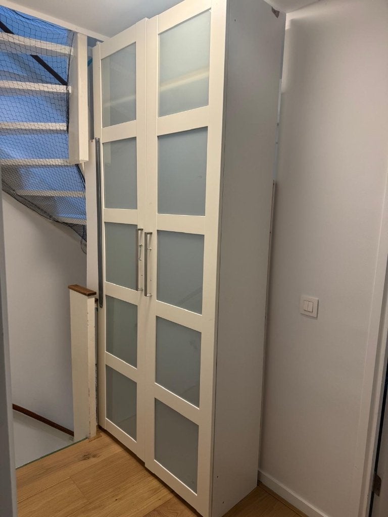 Kastdeuren pax kast, Ophalen, Gebruikt, 200 cm of meer, 50 tot 100 cm