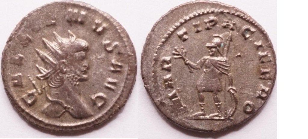 Antoninianus 253 tot 268, Romeinse Rijk, Gallienus, Ophalen of Verzenden, Overige landen, Losse munt, Zilver