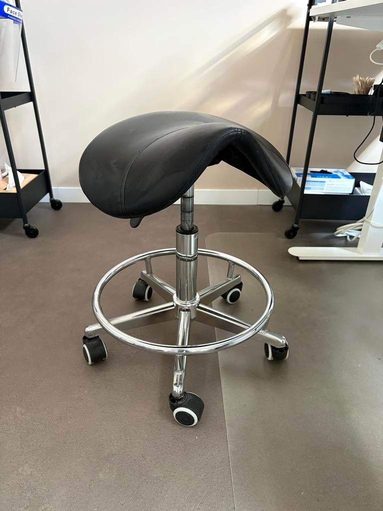 Zadelkruk met wielen - Ergonomische bureaustoel, Ophalen, Gebruikt, In hoogte verstelbaar, 60 tot 90 cm