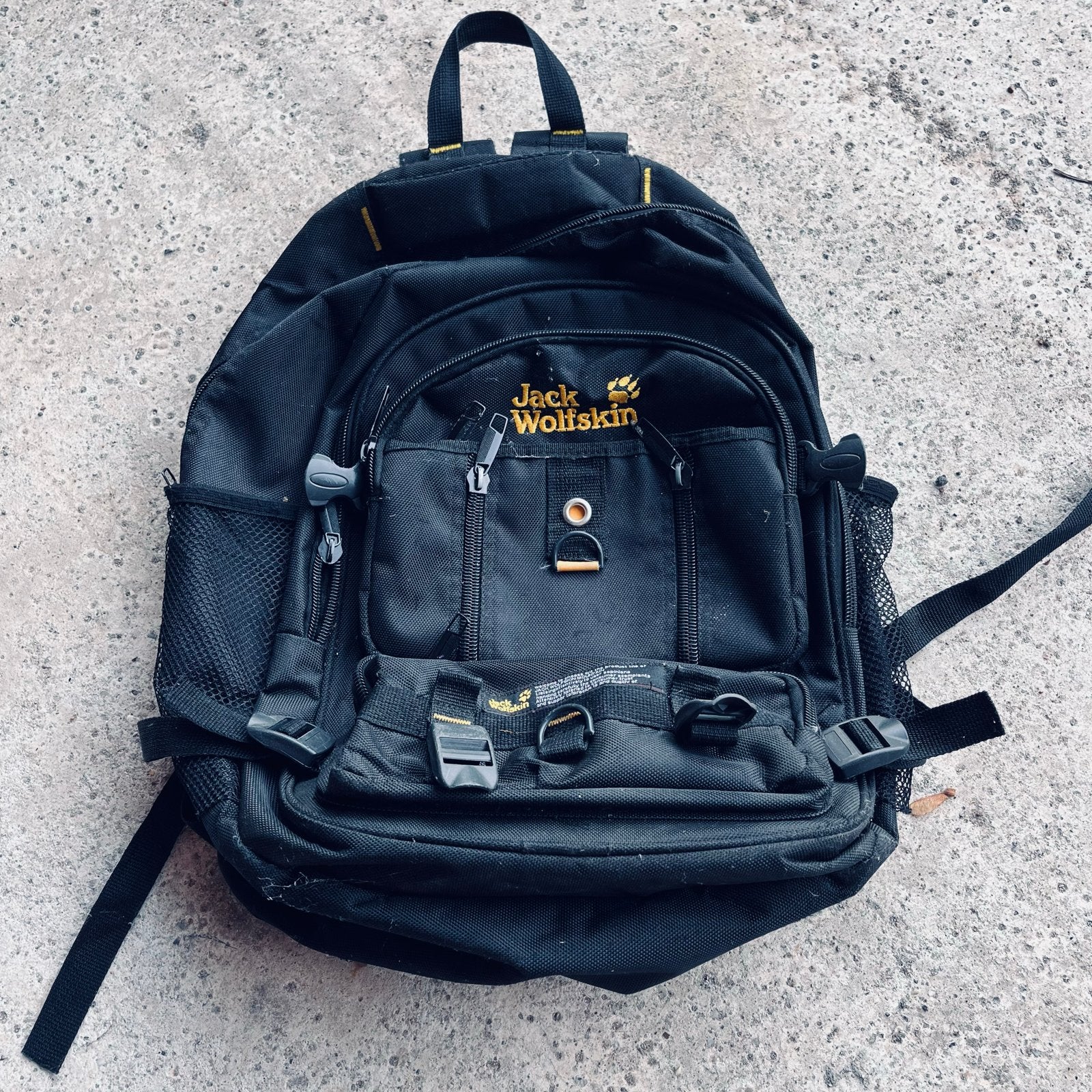 Jack Wolfskin rugzak - Zwart, Gebruikt, Ophalen of Verzenden, Gebruikt, 25 tot 40 cm, Overige merken