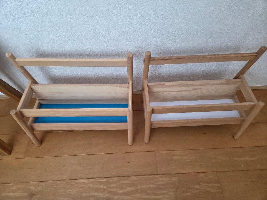 Ikea flisat boekenstandaard x 2, Ophalen, Bruin, Overige typen, Zo goed als nieuw