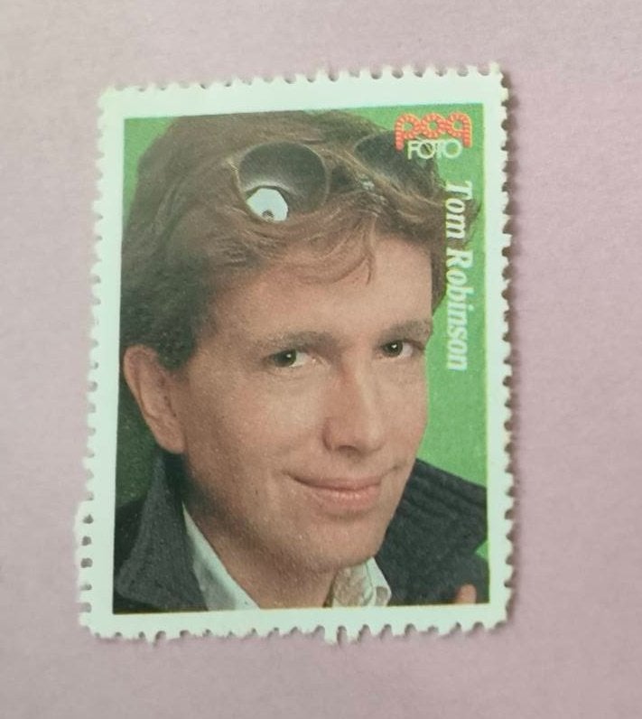 Popfoto zegel Tom Robinson, Ophalen of Verzenden, Nieuw, Foto of Kaart