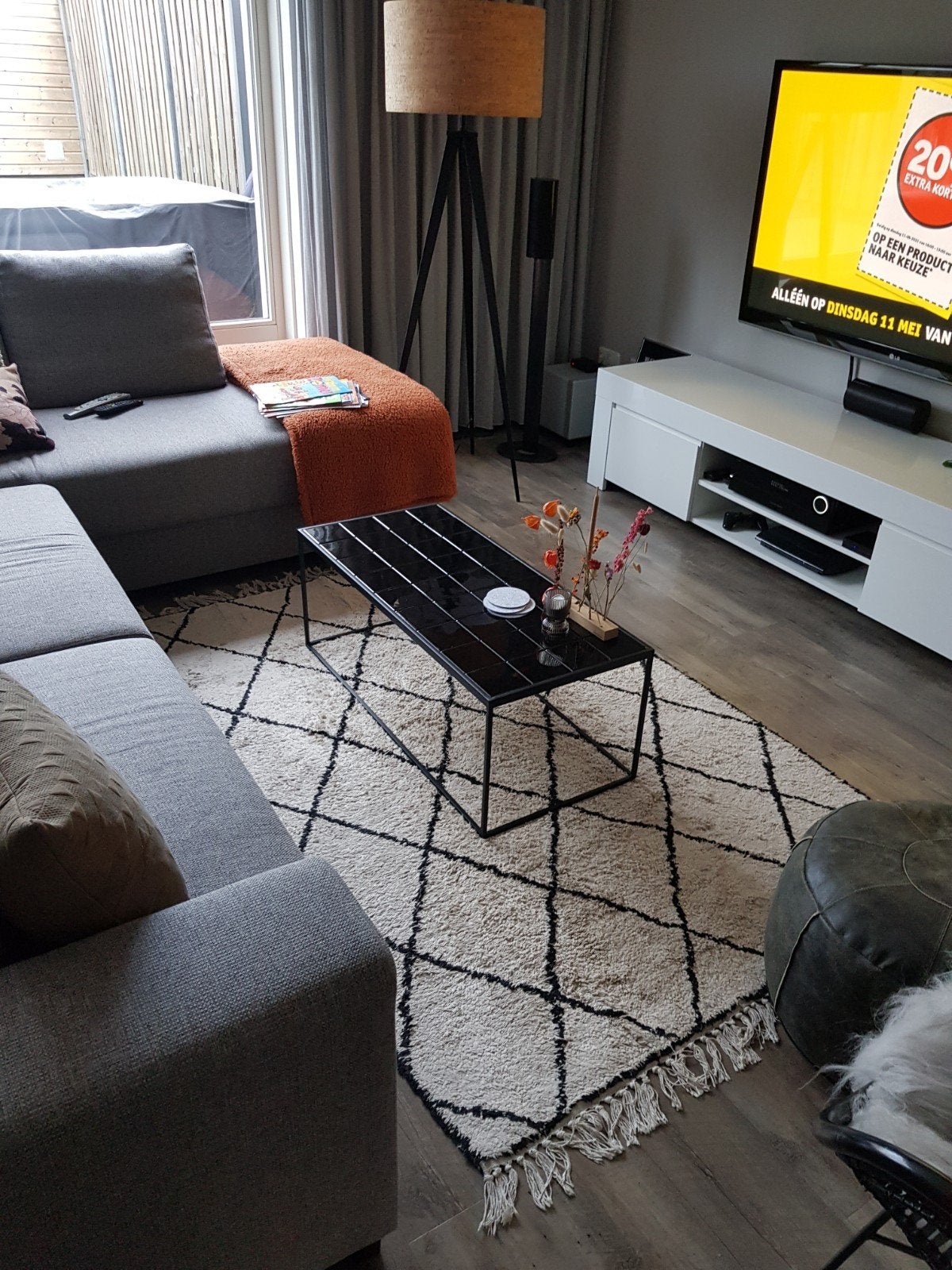 Zuiver salontafel coffee table glazed, 100 tot 150 cm, Verzenden, Zwart, 50 tot 100 cm