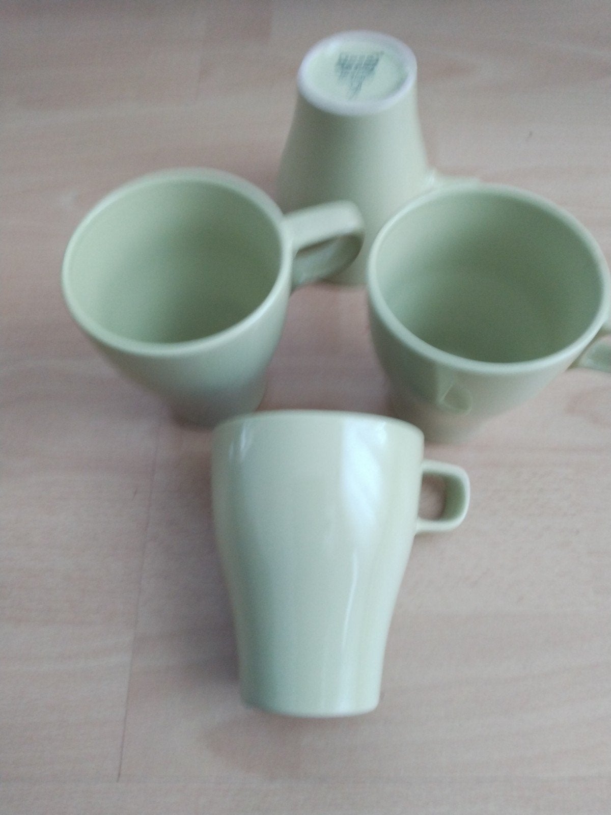 koffie of theemok van Ikea Fargrik stapelbaar groen, Huis en Inrichting, Ophalen, Gebruikt, Keramiek, Vintage
