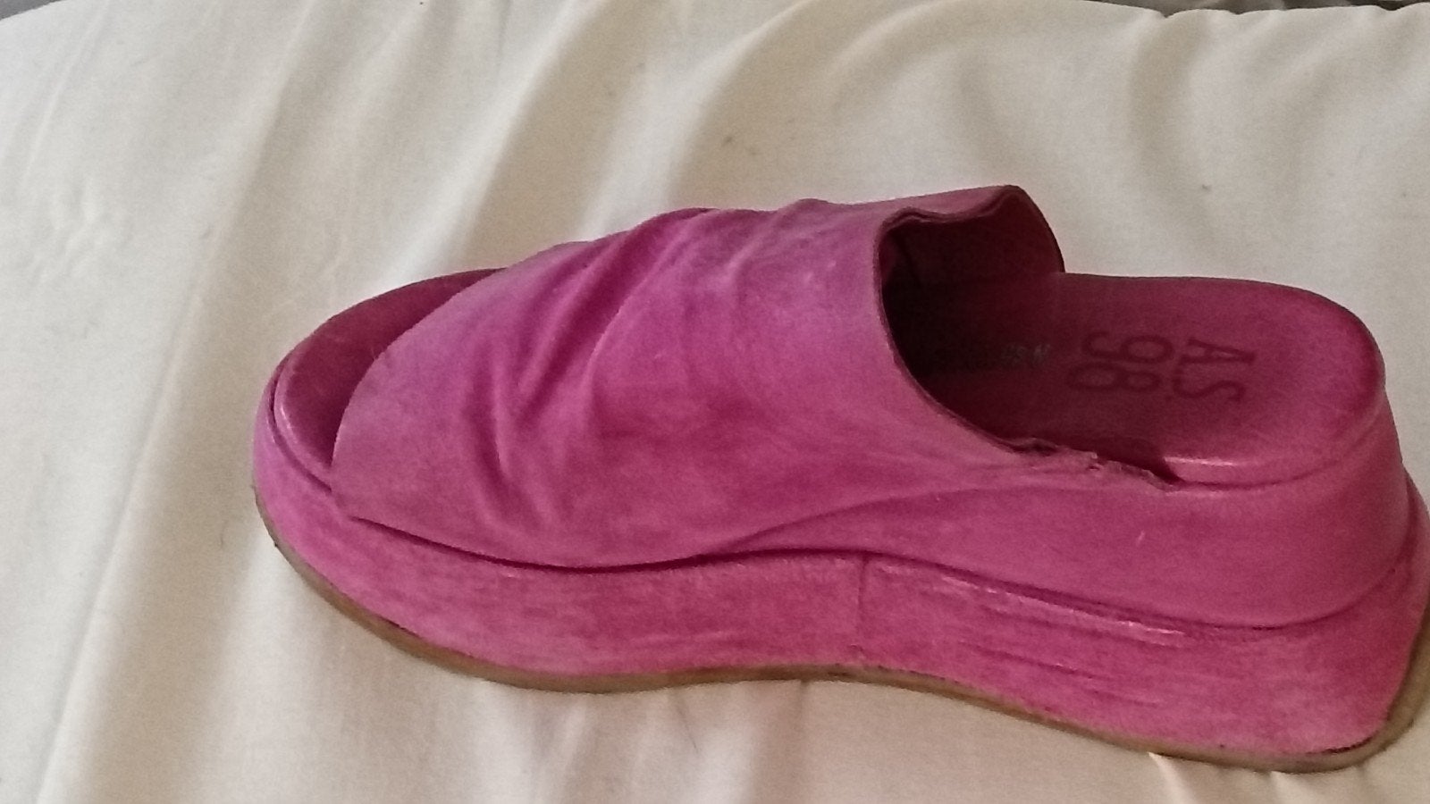A.S .98 roze sandalen zoals nieuw maat 38, Ophalen of Verzenden, Zo goed als nieuw, Roze, Sandalen of Muiltjes