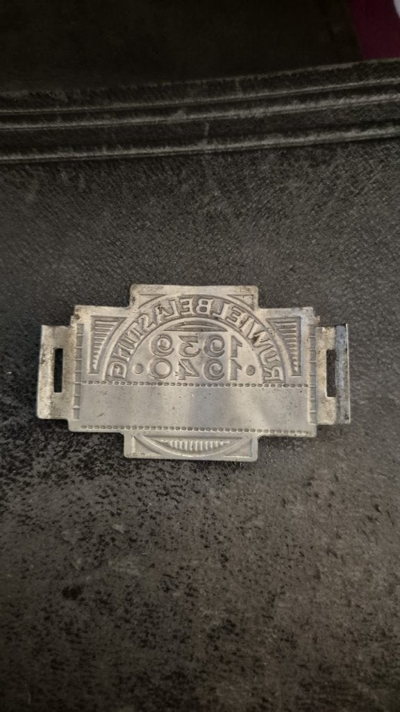 rijwielbelasting plaatje 1939-1940, Ophalen of Verzenden
