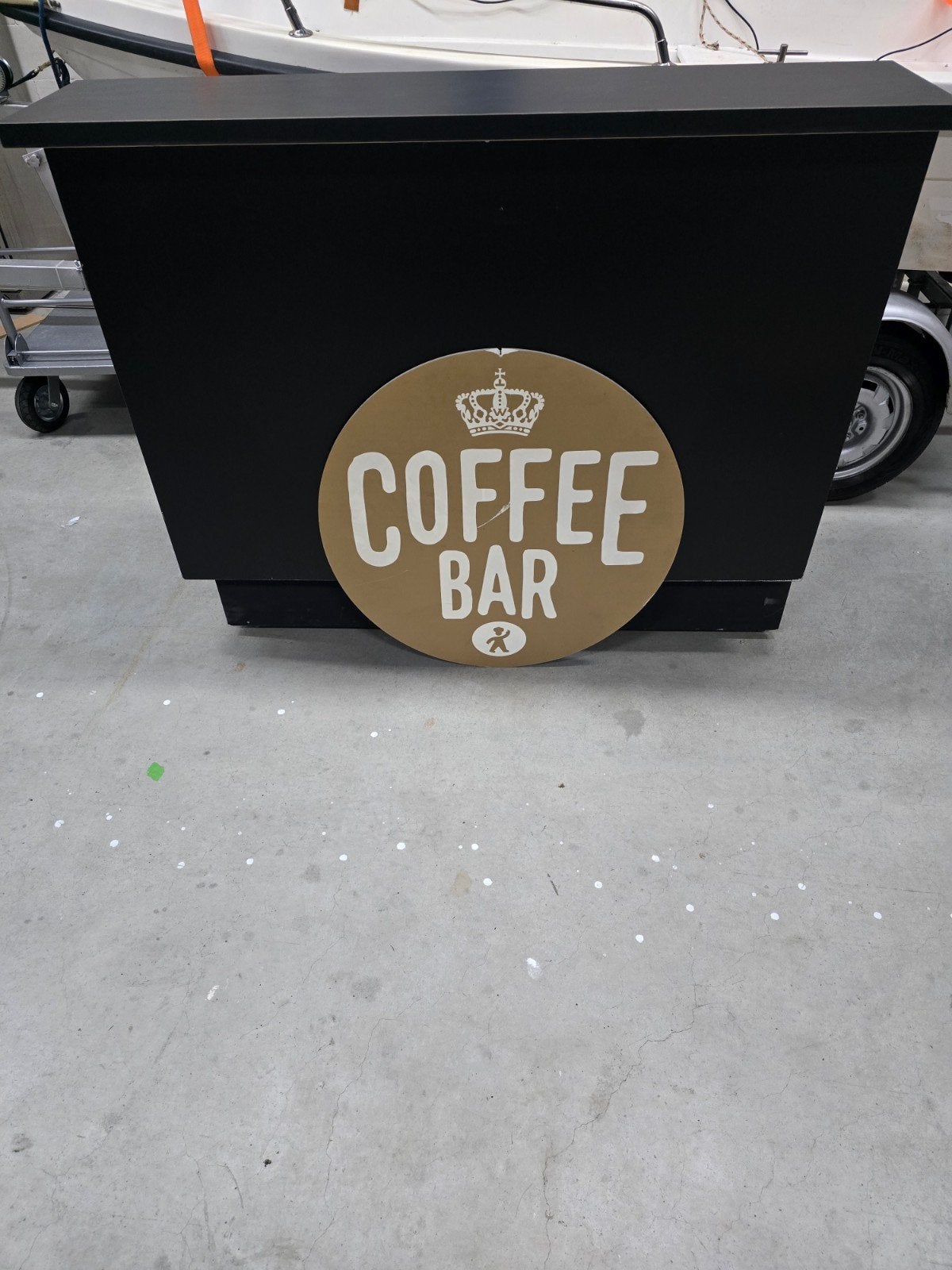 Koffie bar op wieltjes 150x55x105 cm, Ophalen