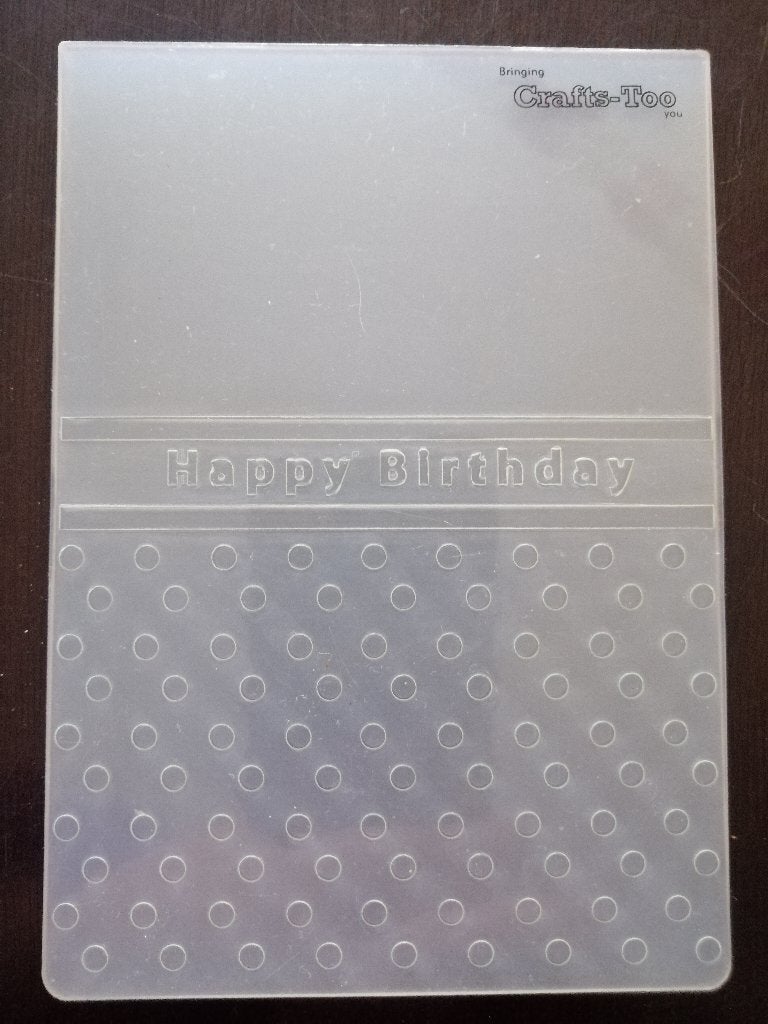 Embossing folder - Happy Birthday, Ophalen of Verzenden, Nieuw, Overige thema's, Pons of Mal