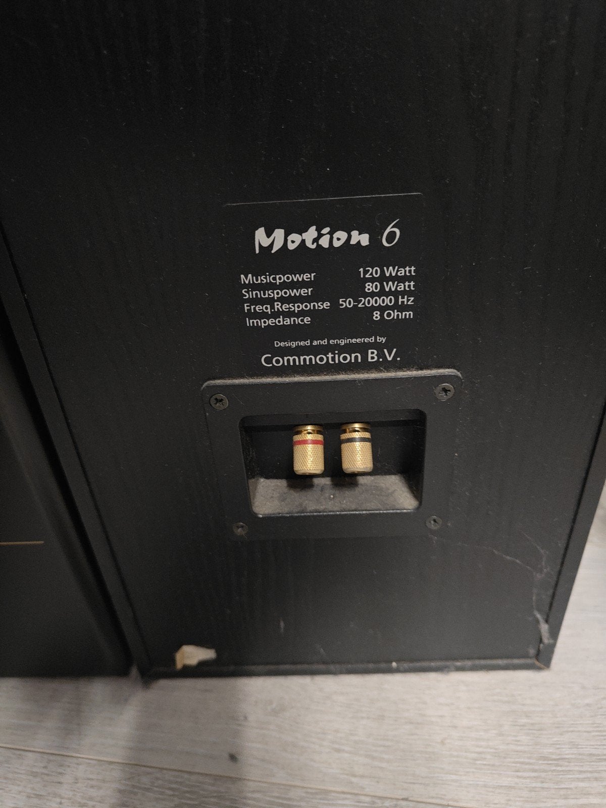 Motion 6 Zuil Luidspreker Set - Redelijke Staat, Audio, Tv en Foto, Luidsprekers, Gebruikt, Front, Rear of Stereo speakers, 60 tot 120 watt