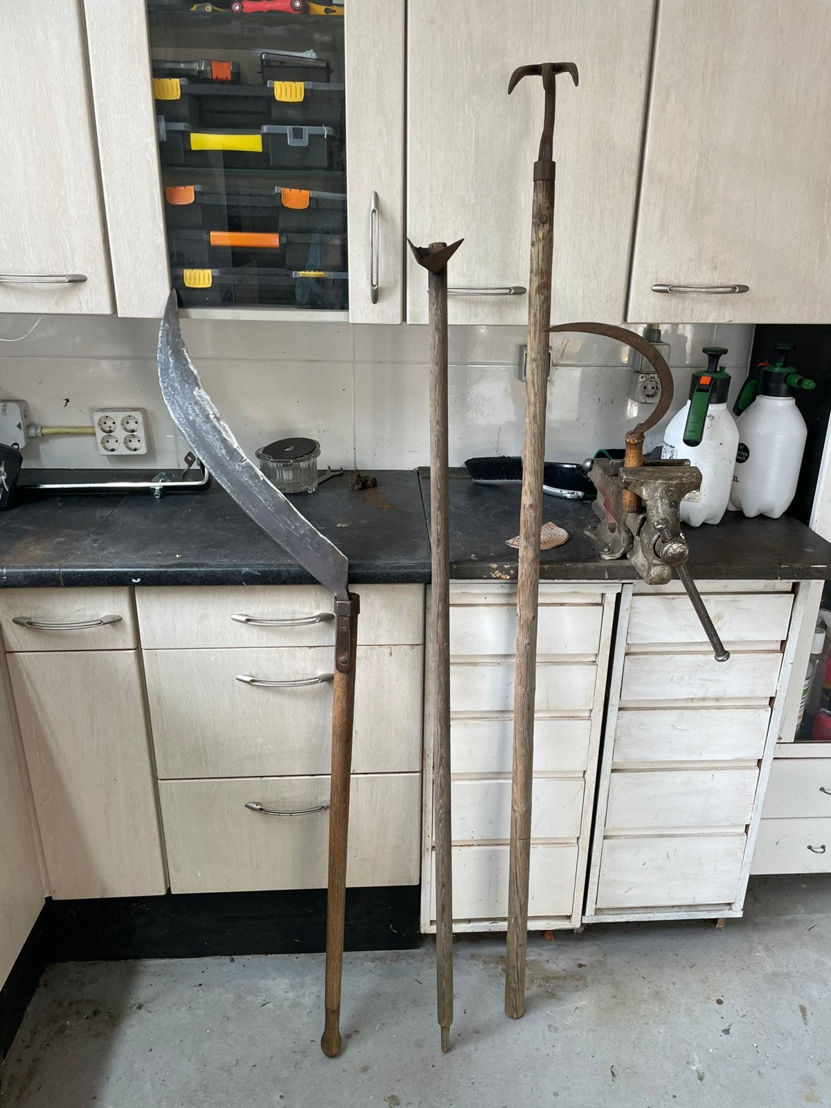 Set antiek tuin gereedschap, Tuin en Terras, Ophalen, Gebruikt, Zeis