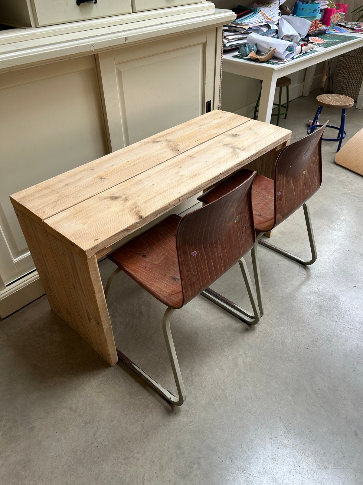 Steigerhouten Speeltafel, Ophalen, Gebruikt, Tafel