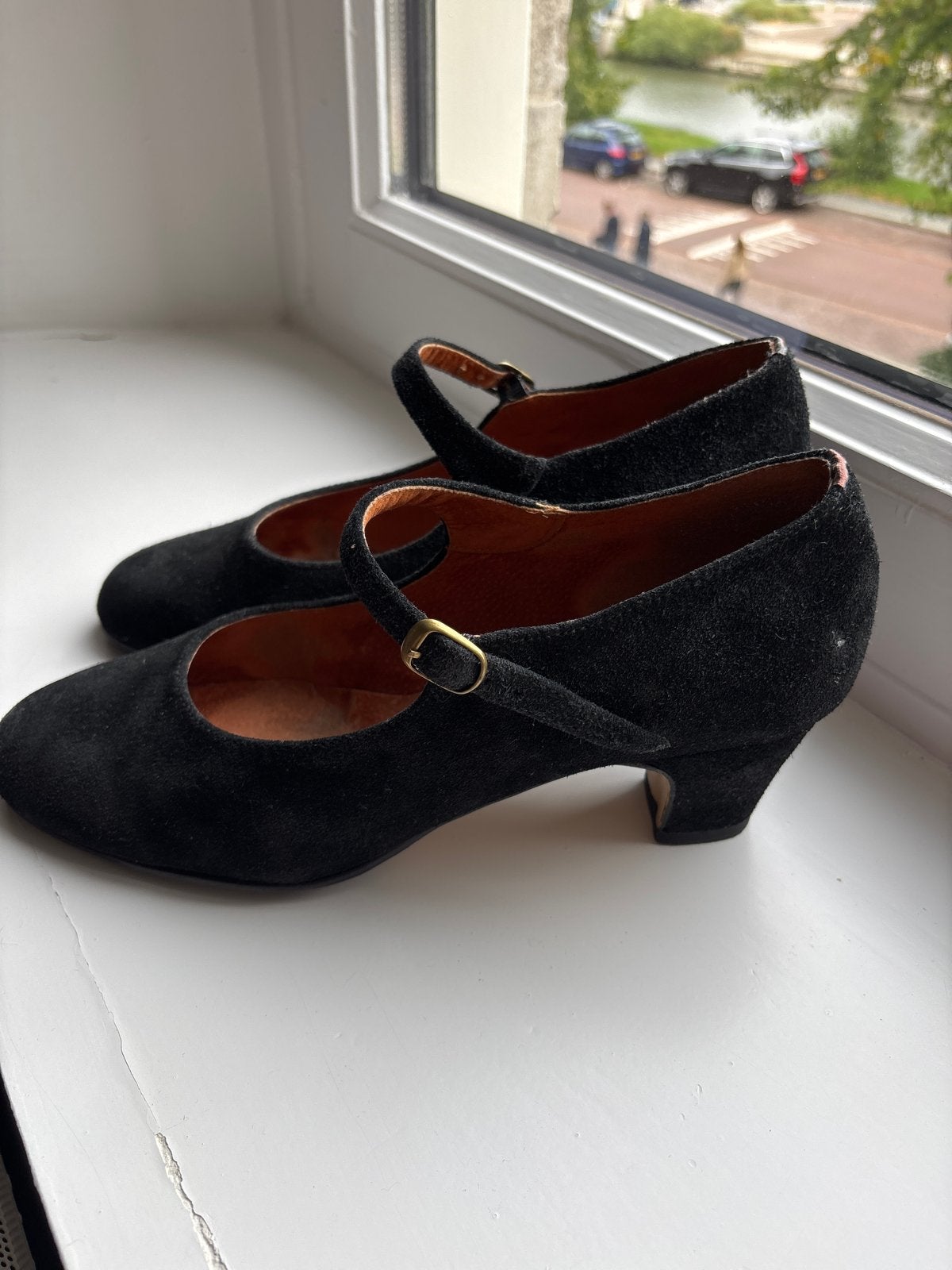 Gladis Dance Zwarte Suède Dansschoenen Maat 41, Ophalen, Zo goed als nieuw, Zwart, Dansschoenen