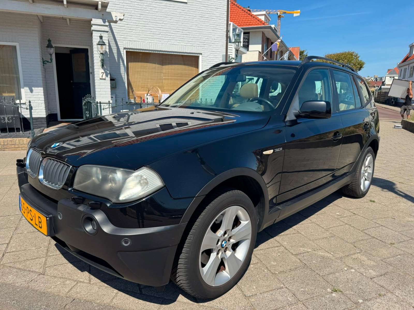 BMW X3 3.0 I Executive AUTOMAAT/ LEER in top staat!!!, Auto's, BMW, Automaat, 2000 kg, Navigatiesysteem, Zwart