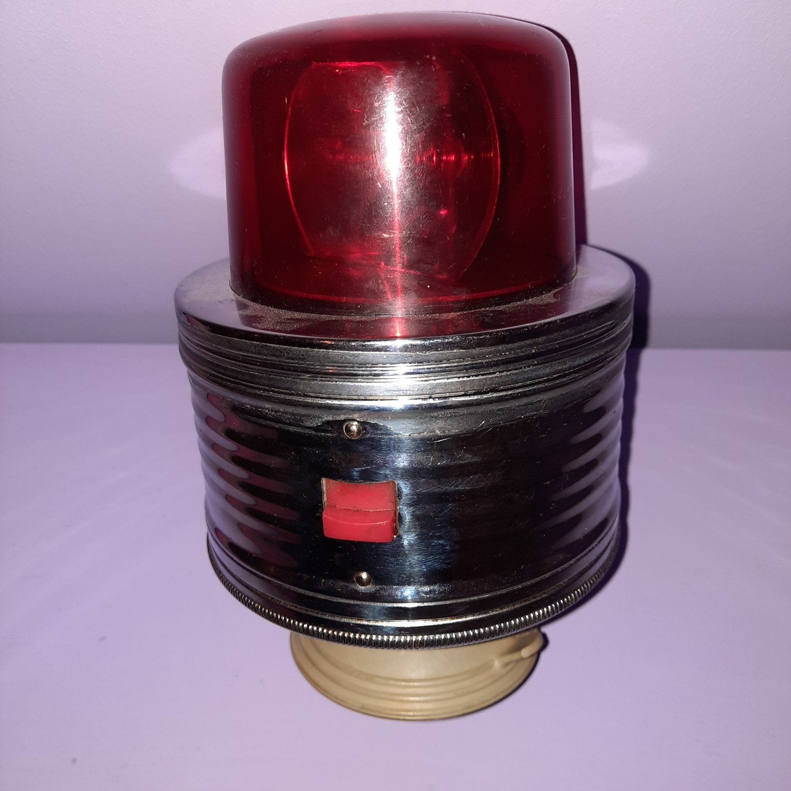 Vintage zwaailicht op batterijen met zuignap, Ophalen
