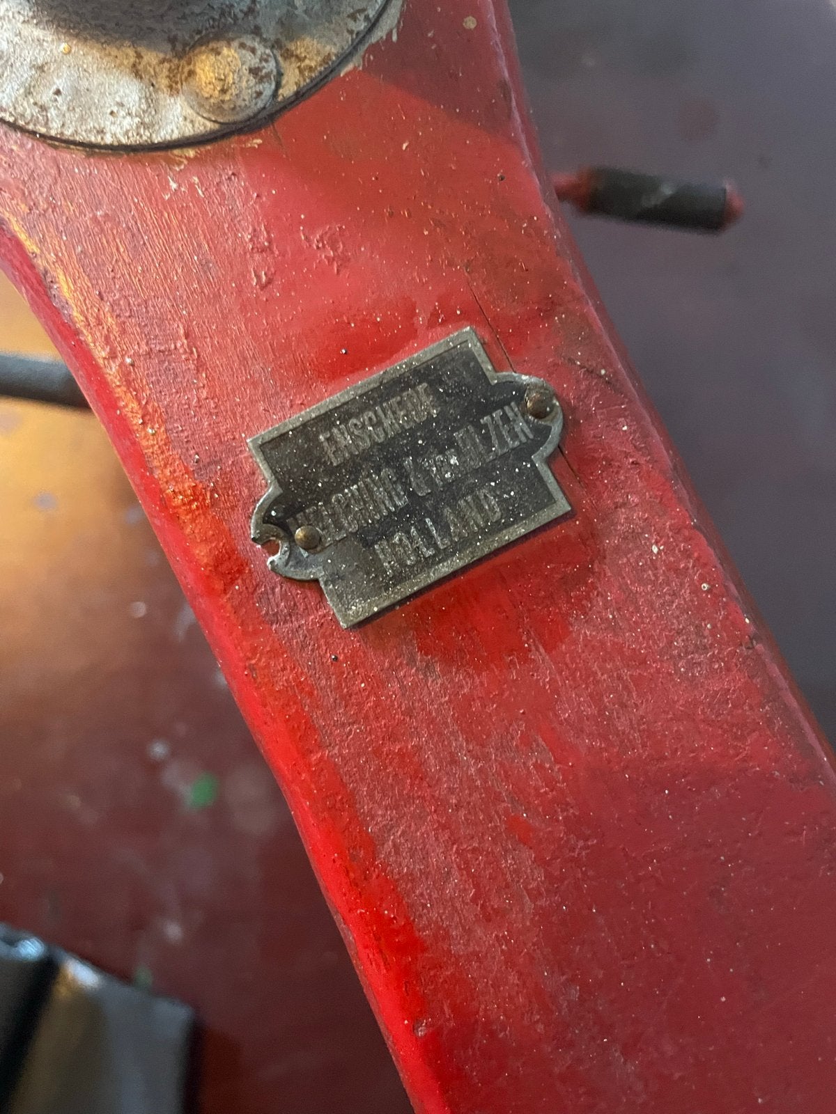 Antieke loopfiets vlMelching en van Ulzen Enschede, Ophalen