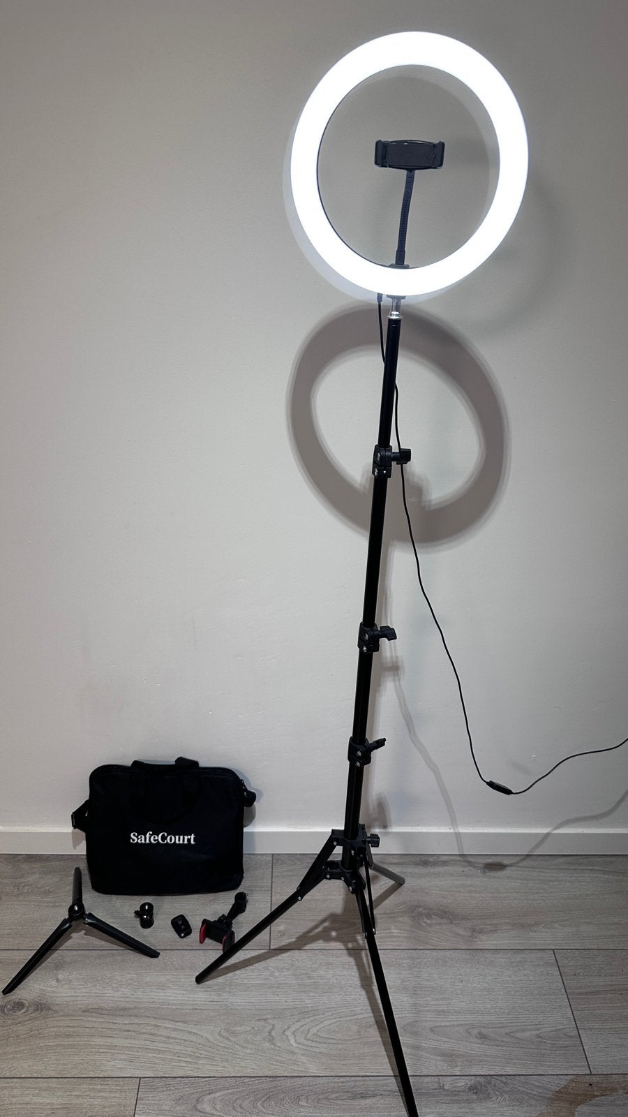 Ringlamp met statief en accessoires - Perfect voor content, Overige merken, Belichting, Ophalen, Zo goed als nieuw