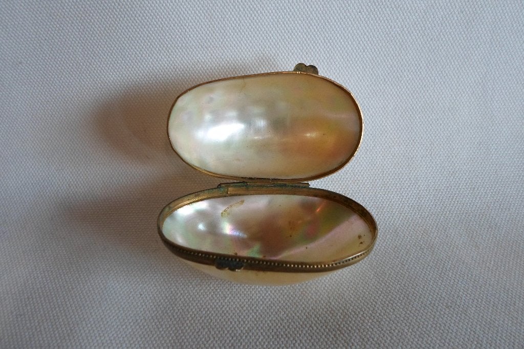 Rozenkrans Doosje Parelmoer Schelp, Antiek en Kunst, Ophalen of Verzenden