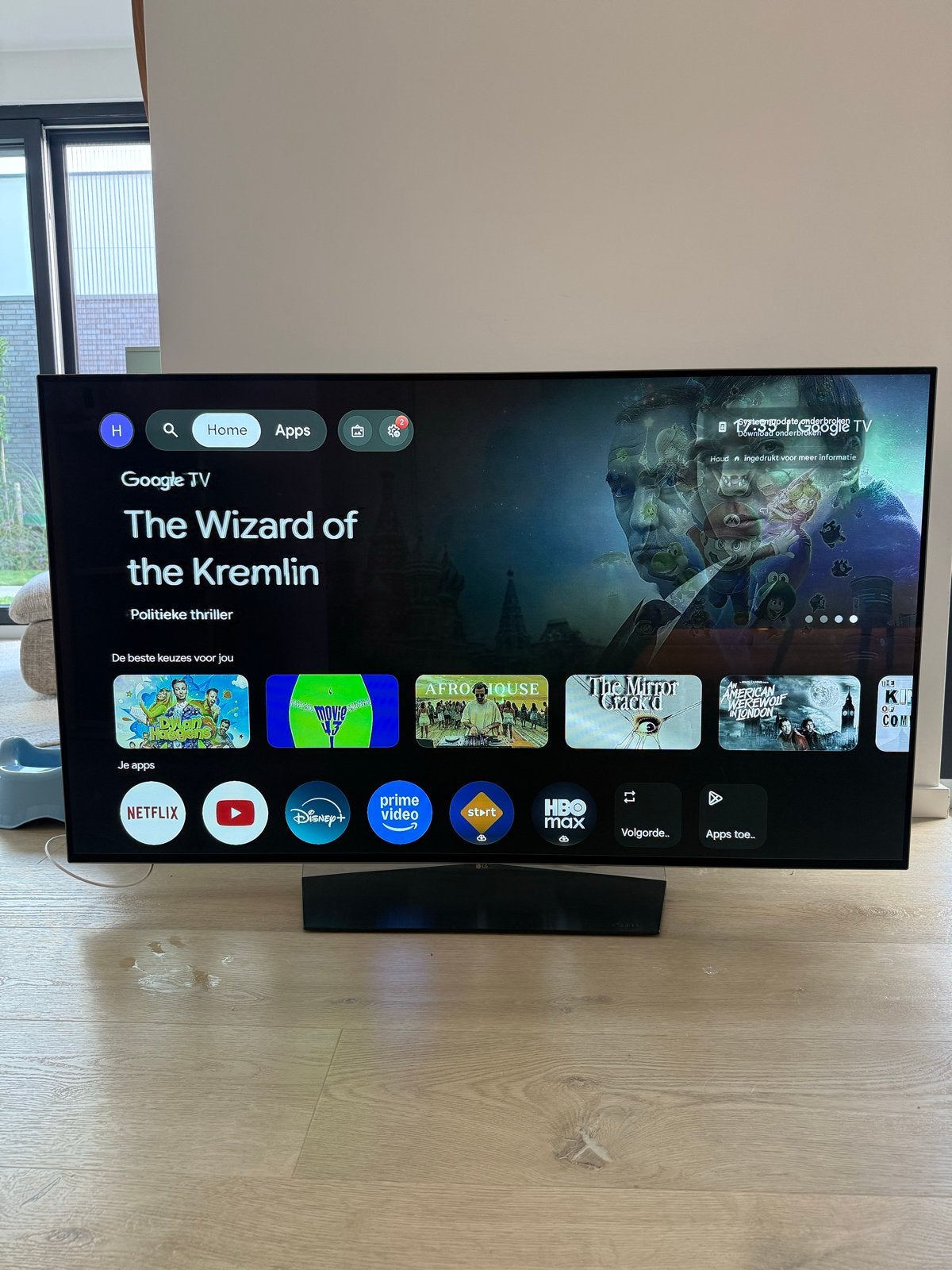 LG OLED TV met groene waas, OLED, Ophalen of Verzenden, Zo goed als nieuw, 100 Hz