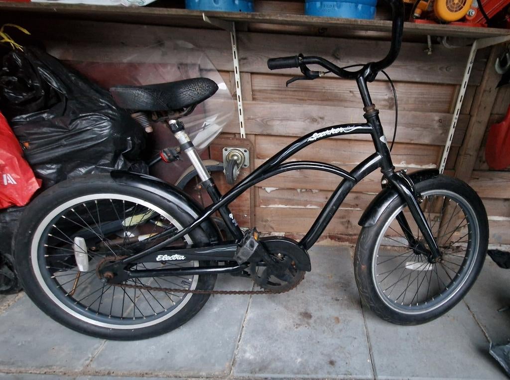 Electra Sparker Chopper/Cruiser Fiets - Zwart, Fietsen en Brommers, Fietsen | Cruisers en Lowriders, Ophalen, Terugtraprem, Gebruikt