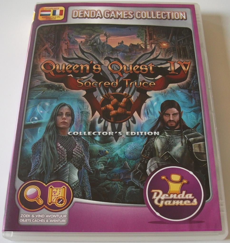 PC Game *** QUEEN'S QUEST 4 *** Sacred Truce, Spelcomputers en Games, Games | Pc, Zo goed als nieuw, Puzzel en Educatief, 1 speler