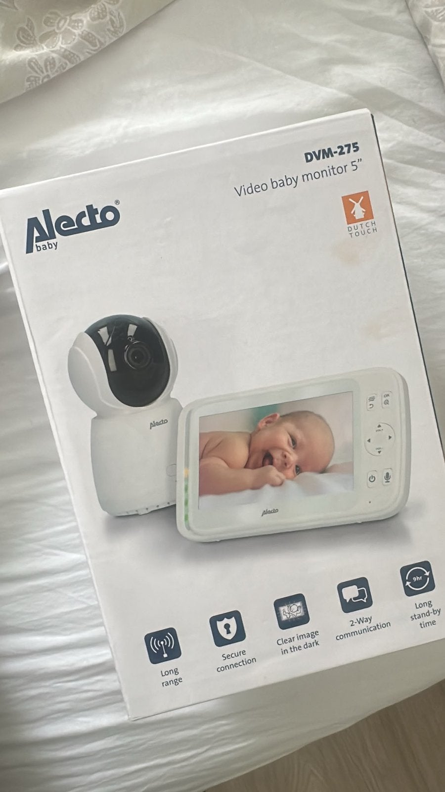 Alecto Babyfoon + Scherm ( optioneel extra camera), Verzenden, Zo goed als nieuw, 250 meter of meer, Camera