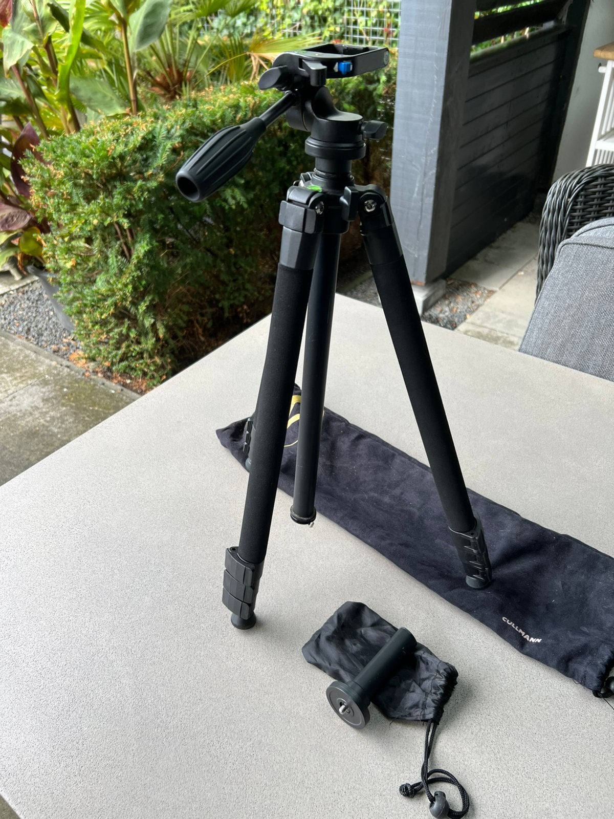 Te koop : Cullmann nanomax 460 aluminium statief, Ophalen of Verzenden, Zo goed als nieuw, Driepoot