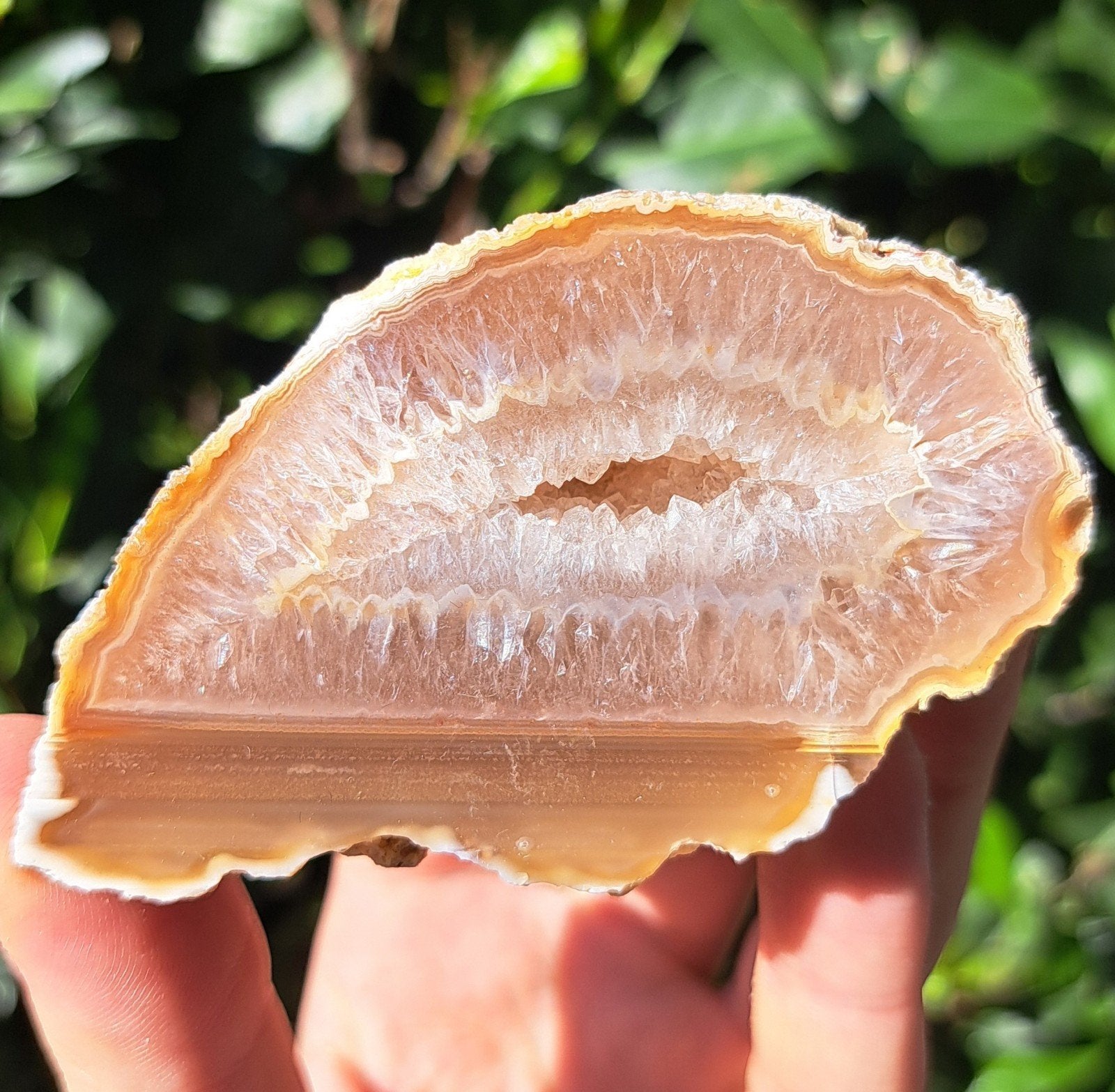 Agaat Geode edelstenen verzameling edelsteen natuursteen, Verzamelen, Ophalen of Verzenden