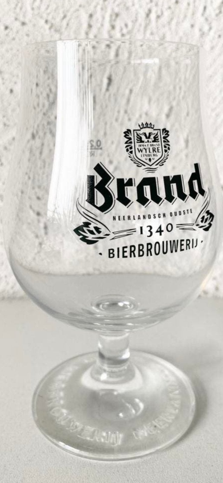 mooi ‘BRAND’  BIERGLAS, Ophalen of Verzenden, Nieuw, Glas of Glazen, Brand