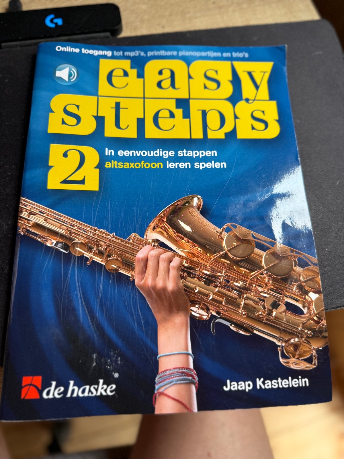 Easy Steps 2: Altsaxofoon leren spelen - Jaap Kastelein, Overige genres, Ophalen of Verzenden, Zo goed als nieuw, Saxofoon