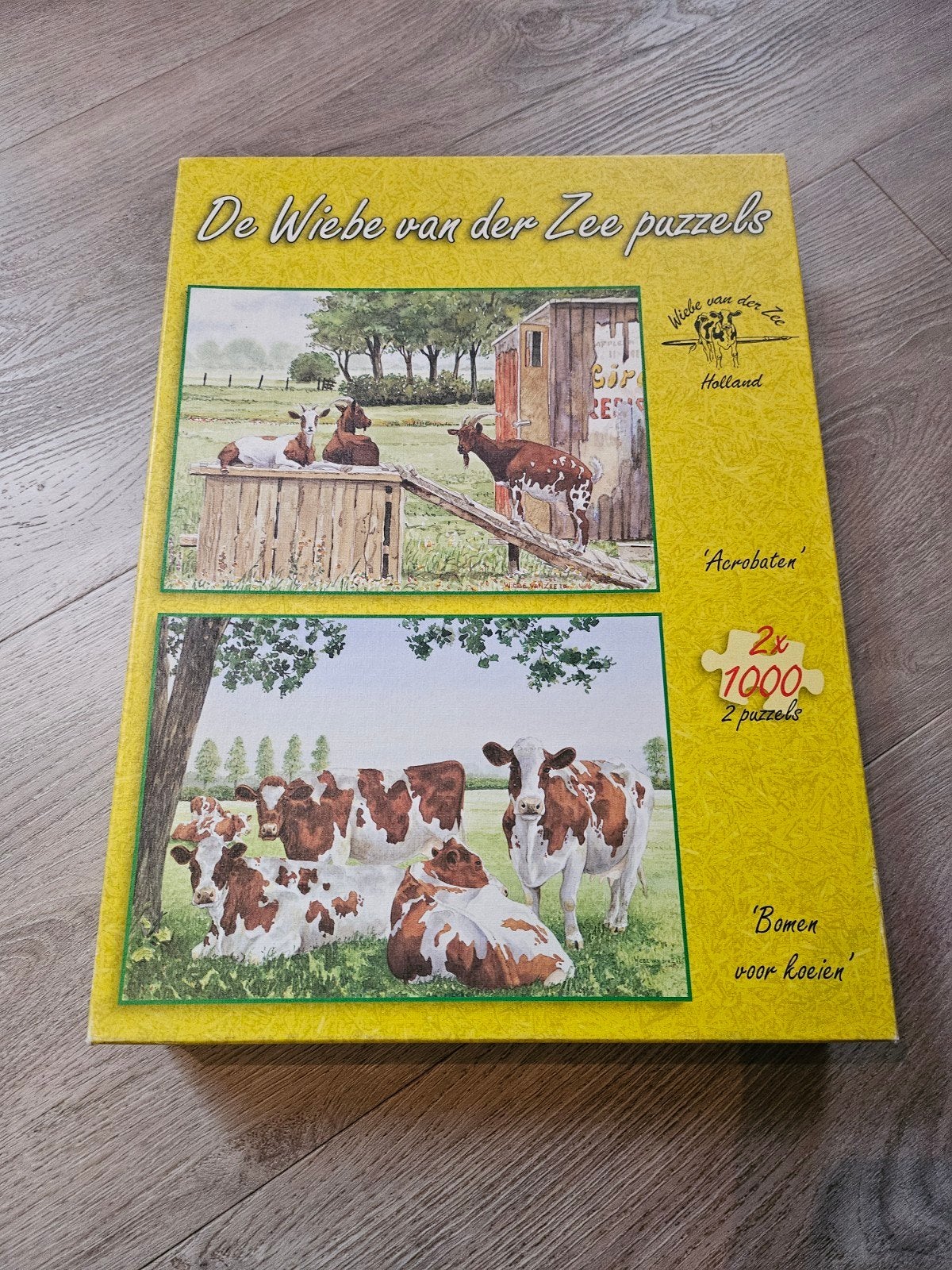 Wiebe van der Zee Puzzels - 2x 1000 stukjes, Ophalen of Verzenden, 500 t/m 1500 stukjes, Zo goed als nieuw, Legpuzzel