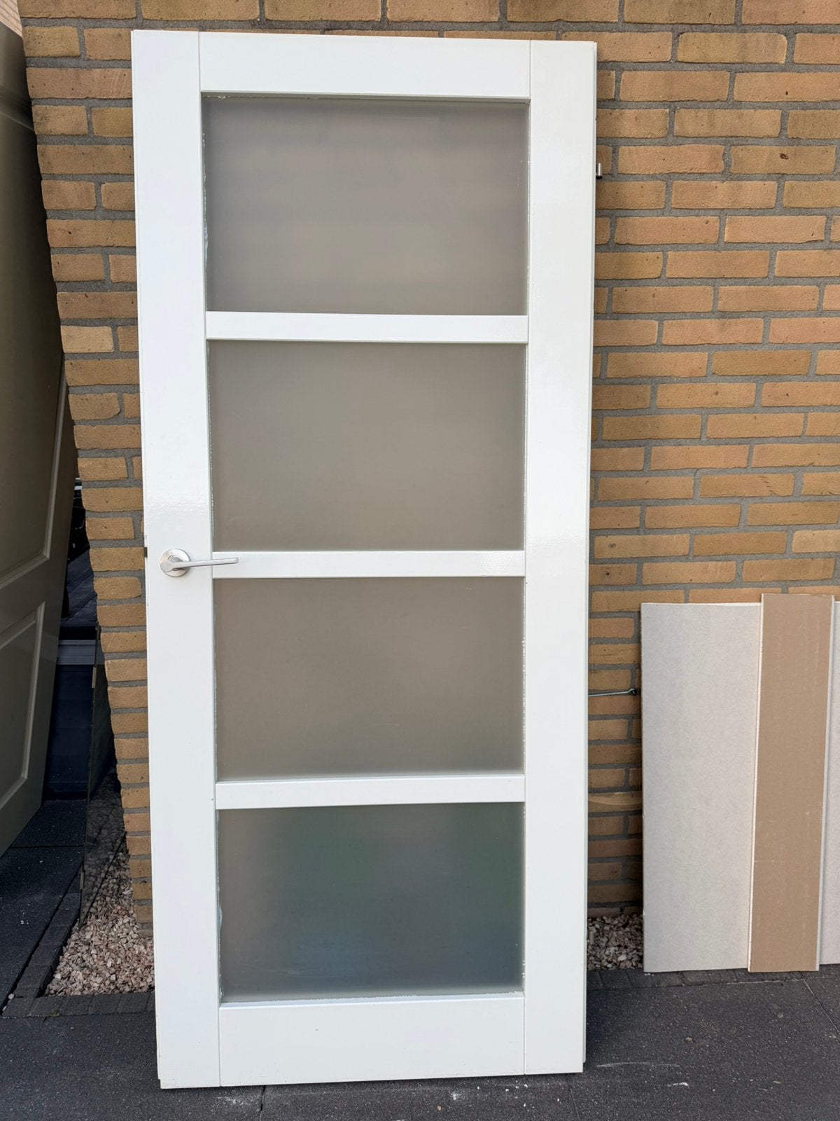 Massieve opdek binnendeur 4 vaks, Doe-het-zelf en Verbouw, Deuren en Horren, Ophalen, 80 tot 100 cm, Binnendeur, Zo goed als nieuw